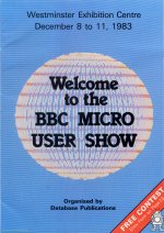 Programme from the November 1983 Micro User Show at Westminster